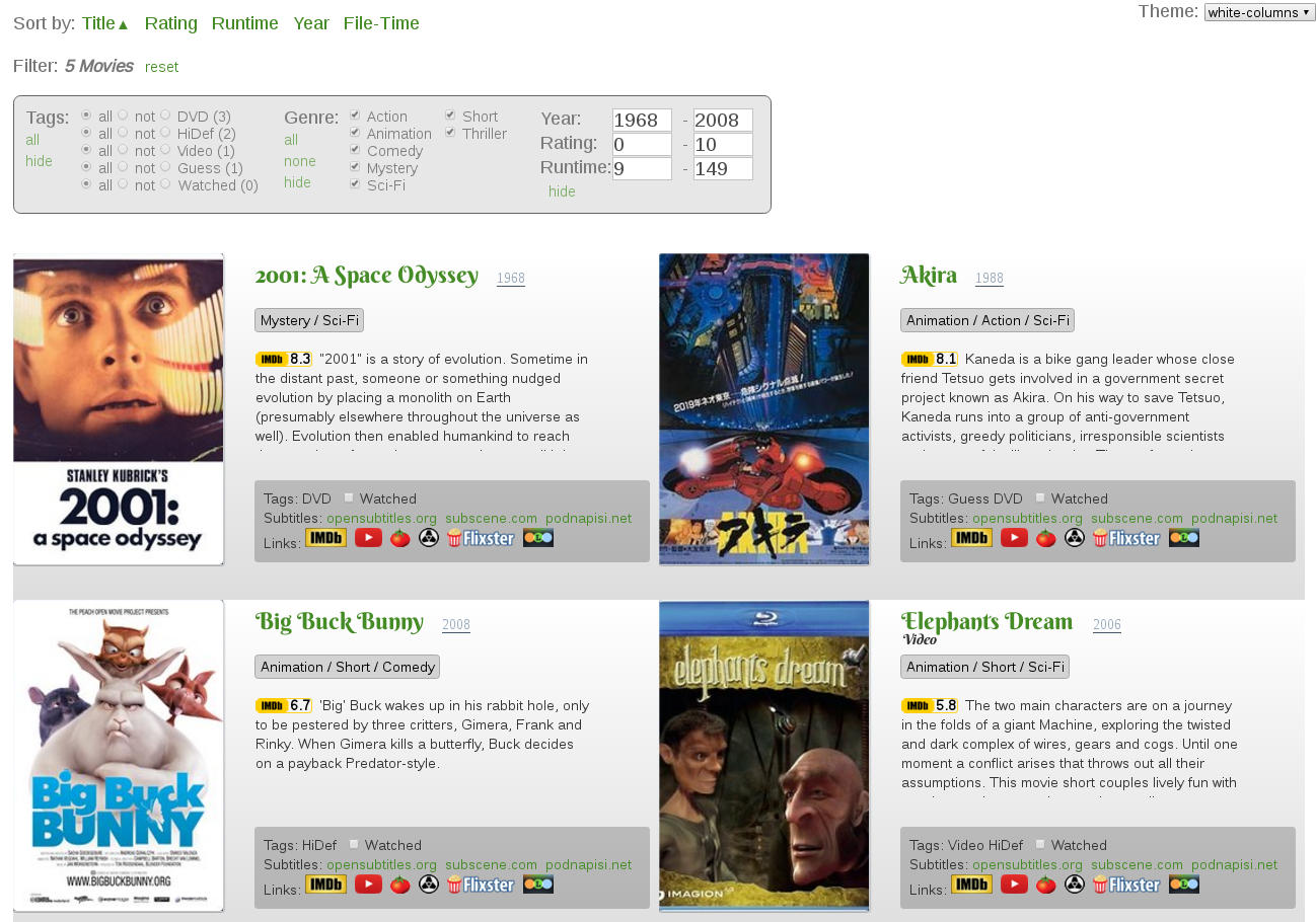 Simple Movie Catalog Screenshot